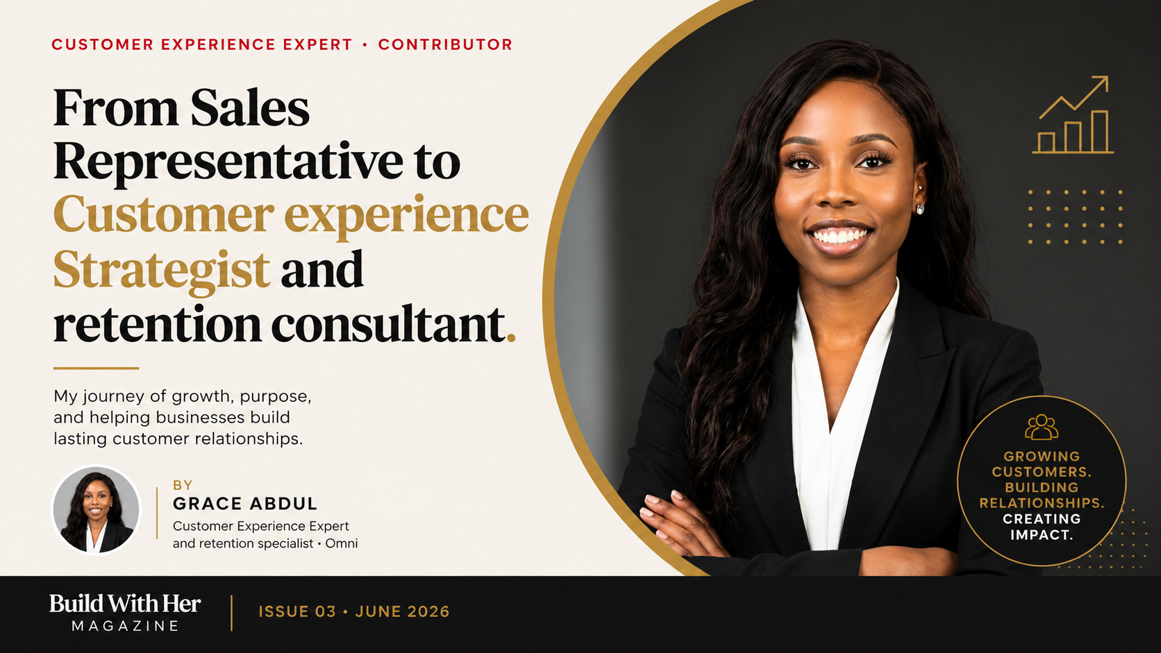 From Sales Representative to Customer experience Strategist and retention consultant. 