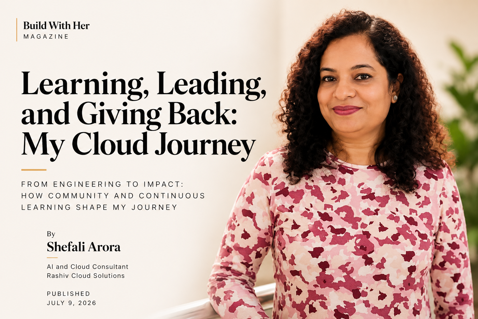 Learning, Leading, and Giving Back: My Cloud Journey
