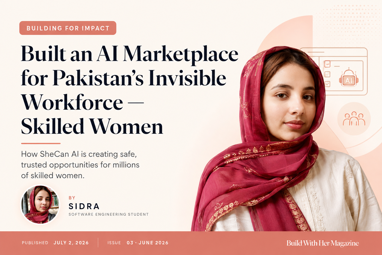 Built an AI Marketplace for Pakistan's Invisible Workforce — Skilled Women