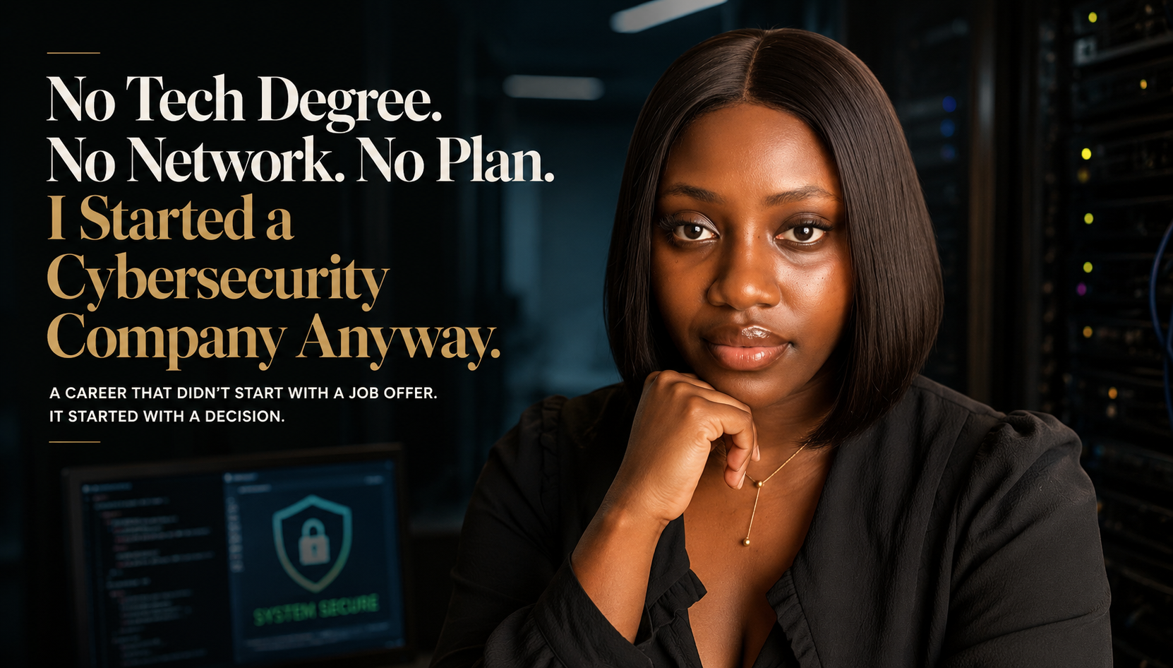 No Tech Degree. No Network. No Plan. I Built a Cybersecurity Company Anyway.